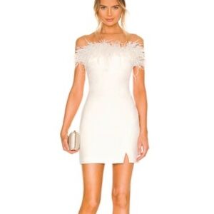 LIKELY Katy Dress in White